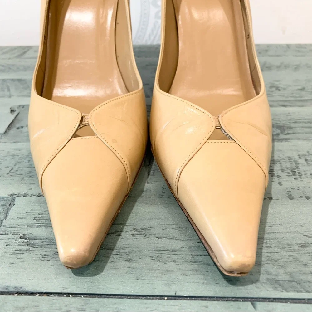 Stuart Weitzman Shoes Tan Pumps 10 - Picture 4 of 16